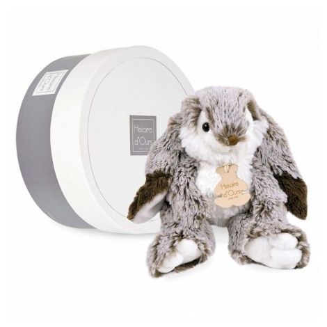 Jucarie moale din plus - Iepurasul Marius, 20 cm, gri - imagine 8